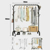 Heavy Duty Metal Rail Clothes Garment Hanging Rack Shelf Display Stand UK