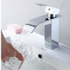 Modern Kitchen Sink Mixer Taps Swivel Spout Dual Lever Tap Mono Chrome Faucet UK
