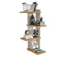 Scala Corner Shelves, Wooden Corner Cabinet, Modern Floating Wall Shelf Unit
