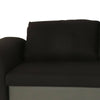 NEW Corner Sofa Bed with Storage, Black Fabric + Grey Leather. Very COMFORTABLE!