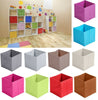 Non Woven Fabric Baskets Storage Box Cube Toy Magazine Bookcase Shelf 31x31x31cm