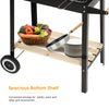 Rectangular Barbecue BBQ Steel Charcoal Grill Outdoor Patio Garden Wheels