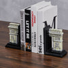 2Pcs Ancient Roman Triomphe Arc Design Book Ends Supports Stand for Home Store
