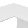 L-Shaped Home Office Desk Corner Computer Desk Black/White for Home Study Work