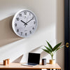 Wall Clock Illuminated / Solid Numerals Silent Retro Chic Decor 12-13inch Clocks