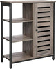 Rustic Grey Storage Cabinet Vintage Industrial Cupboard Small Console Side Table
