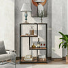 3-Tier Industrial Floor Standing Bookcase, Storage Rack in Living Room