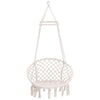 Hanging Hammock Swing Chair Rope Knitted Outdoor Indoor Macrame Hammock Seat