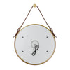 Wall Mounted LED Bathroom Mirror with Warm Lights Demister Gold Frame 600x600mm