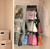 Hanging Handbag Organizer 6 Pockets Shelf Bag Storage Holder Wardrobe Closets