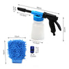Foam Lance Cannon Spray Gun Kit Car Wash Uses Hose Pipe Sprayer 1L UK