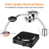 Hot Plate Electric Cooker Single Portable Table Top Kitchen Hob Stove 1000W UK