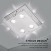 Modern 4 Way Gu10 LED Ceiling Light Fitting Ceiling Spotlight Kitchen Lights UK