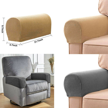 2X Premium Furniture Armrest Covers Leather Sofa Couch Chair Arm Protectors UK