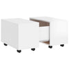 Home Storage Coffee Table High Gloss White 60x60x38 cm Chipboard Living Room