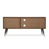 TV Cabinet TV Stand Industrial Vintage Style Metal Feet w/ Storage Cube MDF