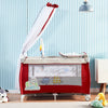 Portable Baby Travel Cot Crib Bassinet Bed Playpen Infants with Mattress Folding
