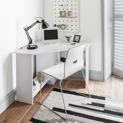 White Corner Desk Computer Desk