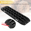 2 PCS Large Recovery Traction Boards Set W/ Jack Lift Base Traction Tire ladder