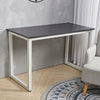 PC Computer Office Desk Table Corner Home Study Workstation Wooden+Metal Fame