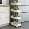 Narrow Slim Kitchen Storage Trolley Fruit Vegetable Gap Rack Basket Shelf Cart