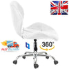 Fabric Cushioned Computer PC Desk Office 360° Swivel Chair Chrome Legs Adjustabl
