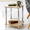 Small Oak Sofa Side Table Coffee End Table 2 Tier Shelf Unit Living Room Bedroom