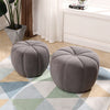 Nordic Pumpkin/Peach Shape Pouffe Stool Sofa Footrest Hallway Seat Ottoman Chair