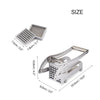 Potato Chipper French Fries Slicer Chip Cutter Chopper Maker 2 Blades Stainless