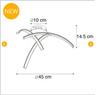 Modern LED Ceiling Lights Curved & Waved Shape Aluminium Ceiling Lamp