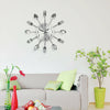 3D Removable Modern Creative Cutlery Kitchen Spoon Fork Wall Clock Home Decor UK