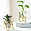 Gold Centrepiece Flower Vases With Metal Stands Set Tall Short Decor Tabletop