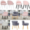 Velvet Fabric Dressing Table Chair Vanity Stool Piano Stool Dining Chair Bedroom