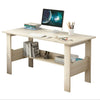 PC Computer Desk Writing Study Table Office Home Workstation Wooden with Shelf