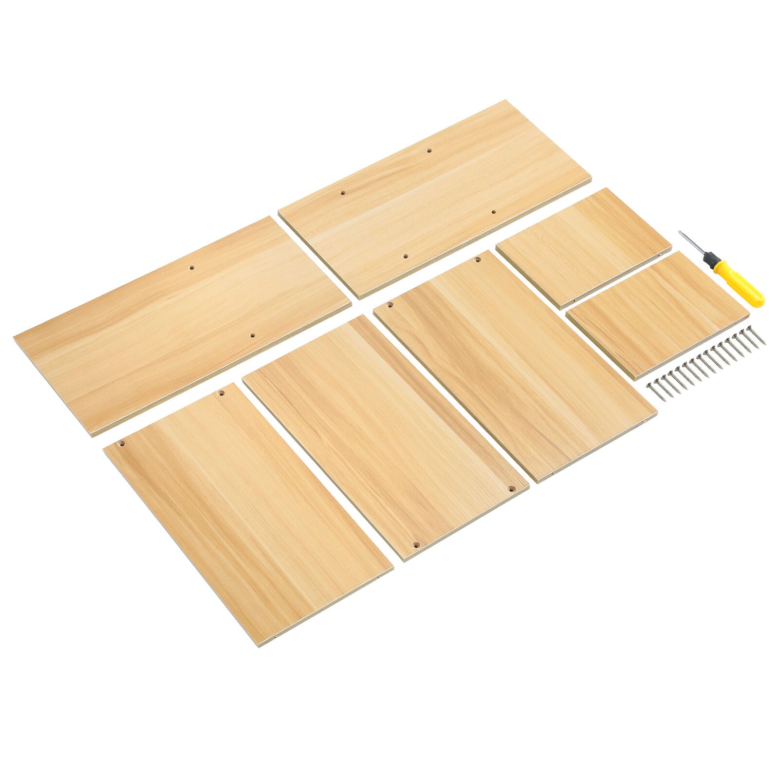 DIY Wooden Desktop Bookshelf Adjustable Desk Storage Rack Organizer Home Office