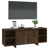 Rustic Large TV Cabinet Shelf TV Stand Shelves Doors Vintage Media Storage Unit