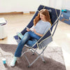 Folding Camping Chair Heavy Duty Outdoor Chair Seat Large Stool High Backrest