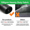 2m Wide 100gsm Weed Control Fabric Ground Cover Membrane Landscape Mulch Garden