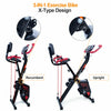 3 IN 1 Folding Magnetic Exercise Bike Home Gym Fitness Bicycle Cycling Machine