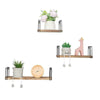 Rustic Industrial Pipe Wall Floating Shelf Wooden Storage Shelving Unit 3 Tier