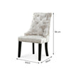 Set of 2/4 Crushed Velvet Knocker Dining Chairs Home Kitchen Restaurant Chair