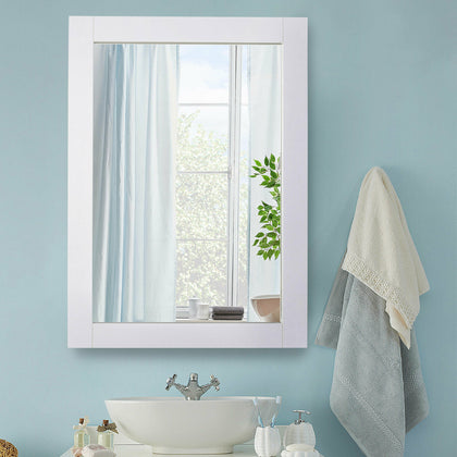 Elegant Design Home Mirror Bedroom Bathroom Make-Up Dressing Mirror White
