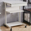 Small Rolling Computer Desk Study Writing Desk Home Office PC Table Laptop Stand