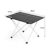 Portable Folding Camping Table Aluminum Lightweight Roll Up Table Carrying Bag