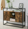 Vintage Industrial Cupboard Hallway Slim Console Table Cabinet Unit Sideboard