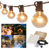 50FT Outdoor Festoon Globe String Fairy Lights Plug In G40 Bulbs Garden Wedding