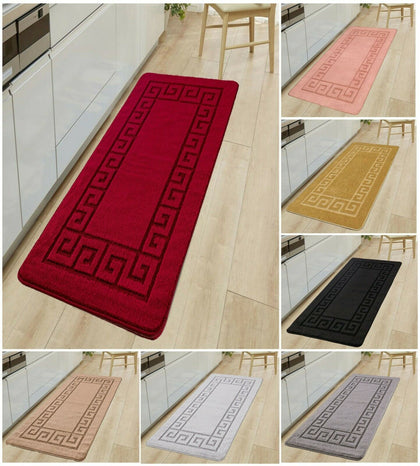 Non Slip Gel Back Large Small Area Rug Bedroom Carpet Kitchen Hallway Runner Mat