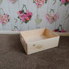 Large Wooden Boxes Plain Wood Storage Box Chest Lid Handles Keepsake Trunk Case