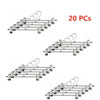 20X Metal Clip Coat Hangers Clothes Closet Pant Trouser Skirt Non-slip Racks