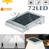 72 LED Solar Powered PIR Motion Sensor Light Outdoor Garden Security Wall Lights